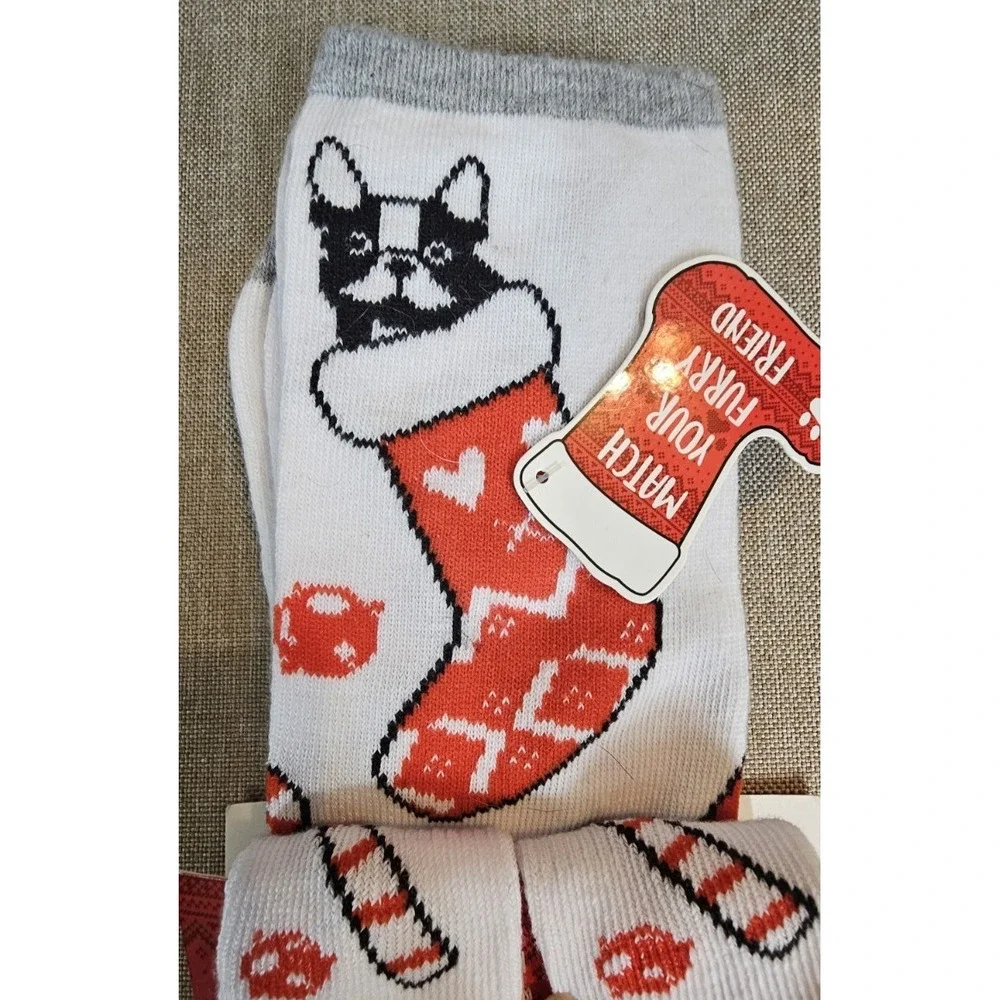 Happy Howlidays Pet & Owner Matching Socks Set Small Breed Christmas Dog Gift